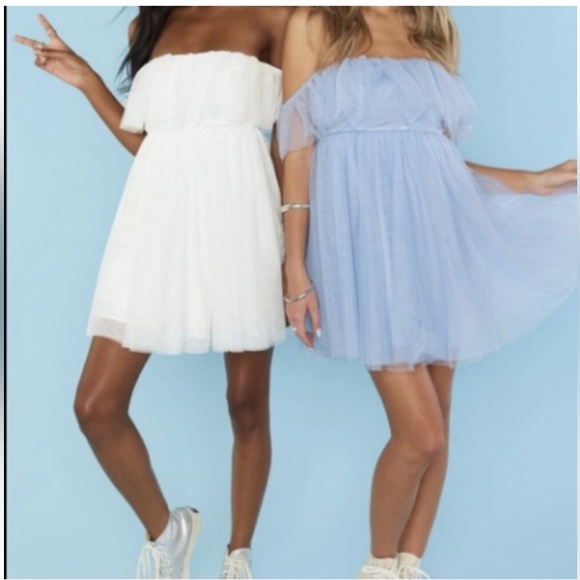 NWT Show Me Your MuMu x Disney Cinderella Have A Ball Babydoll Tulle Dress XL - Picture 7 of 15